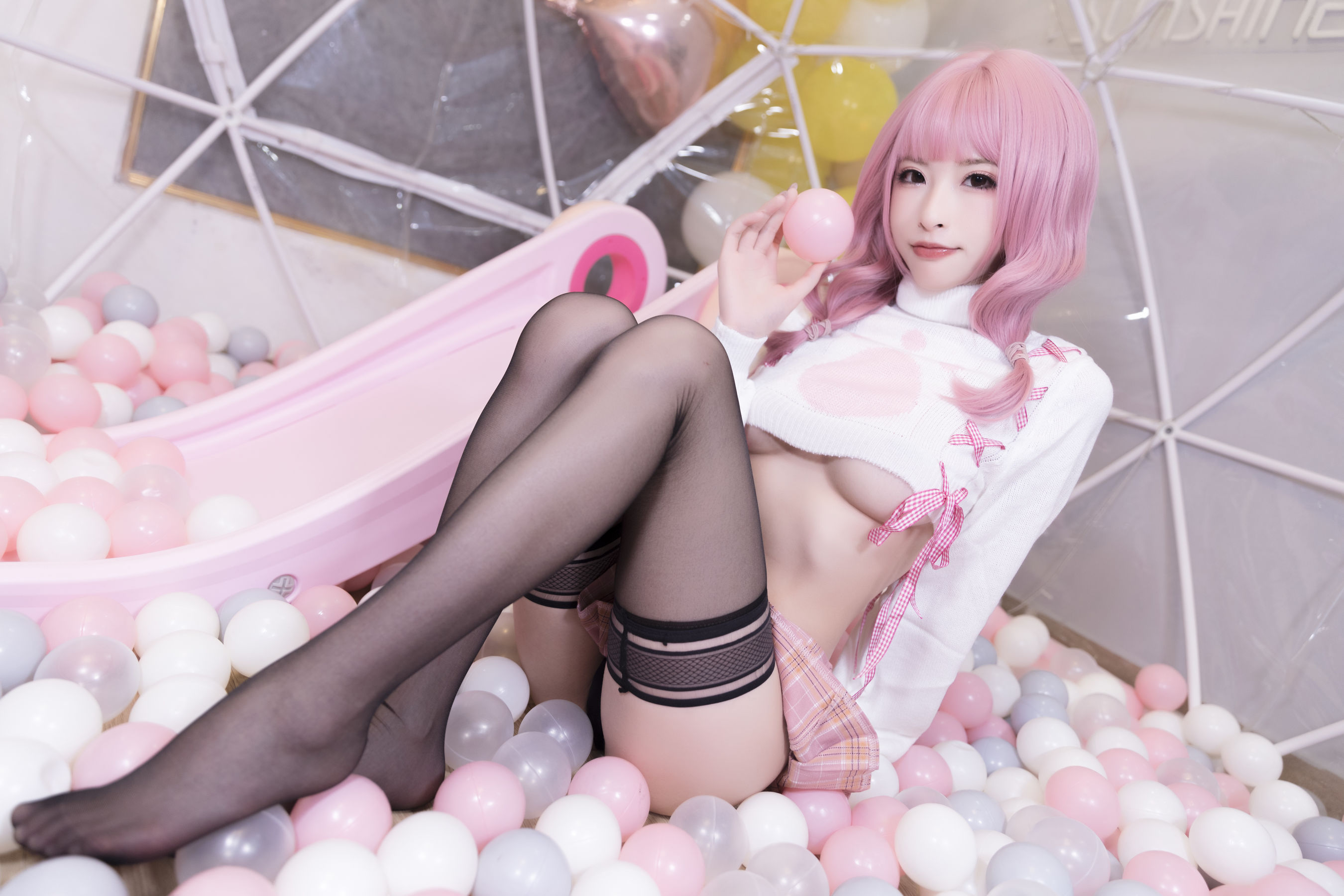 [COS写真]尤物清水由乃–粉色南半球插图1